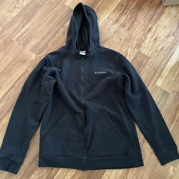 Mens medium black hooded zipup - Picture 3 of 6